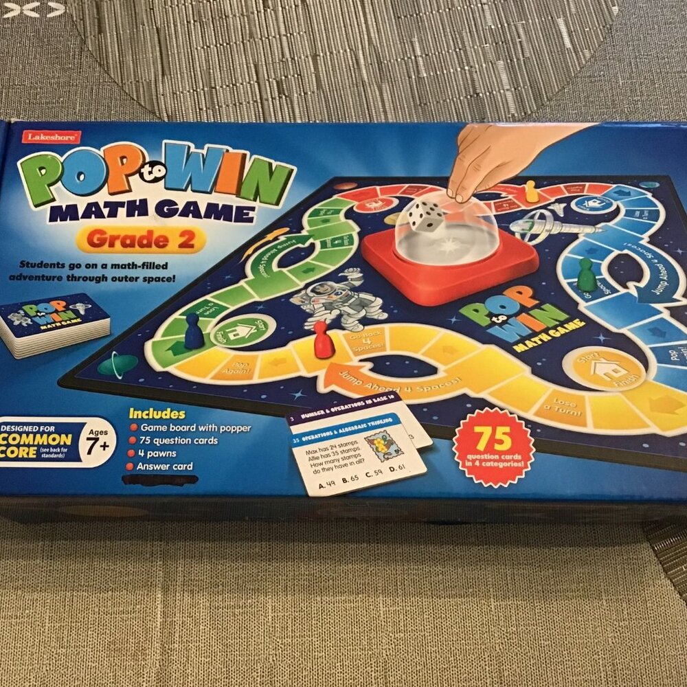 Lakeshore Pop-it Math learning Game--Grade 2--Homeschool Math